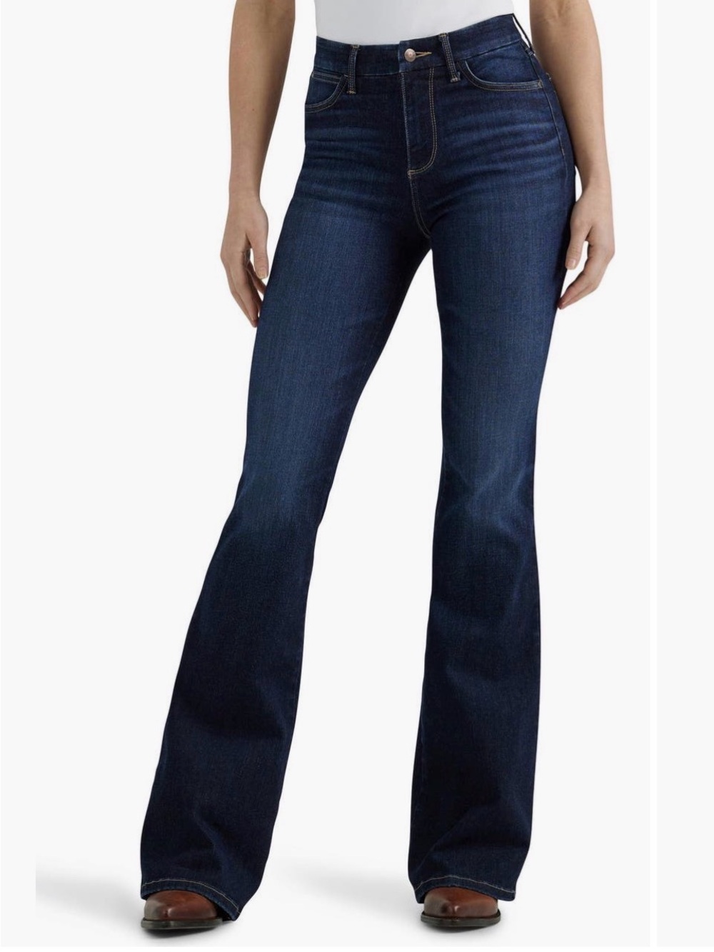 Wrangler Dark Indigo Flare Jeans - Women